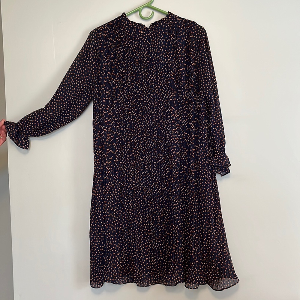 Pleated mini dress